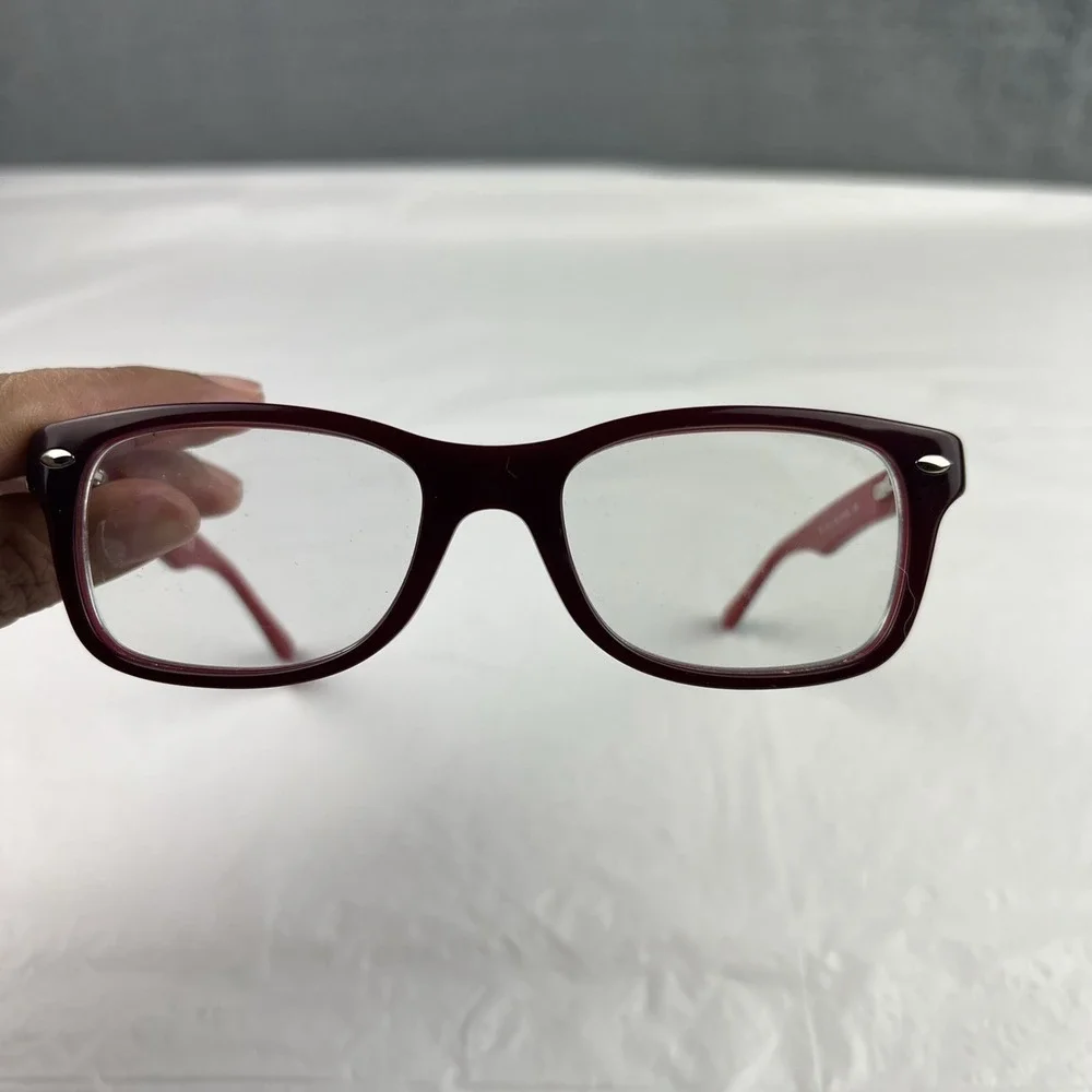 RAY BAN Kids RB1531 3592 Burgundy Eyeglasses 46-16-125 - Flex Frames Only